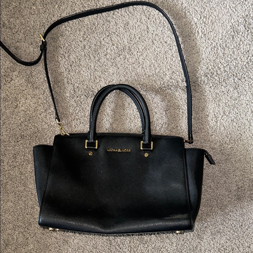 Michael Kors Black Satchel Bag
